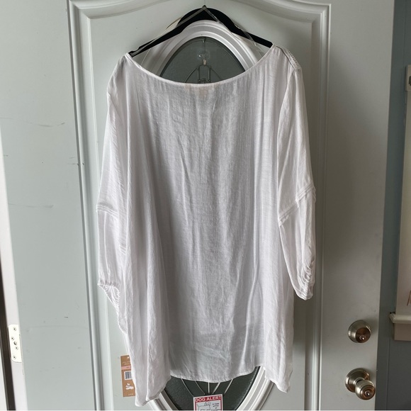 NWT Hope & Harlow top blouse white cotton SZ 2X. - Picture 2 of 10